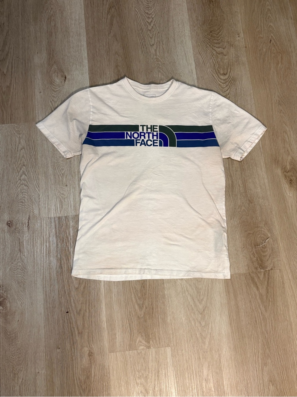 The North Face White & Blue T-Shirt Size Small Cotton Casual Summer Gorpcore